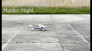 RC비행기) 20220508 FMS Cessna 182 Sky trainer 1400mm Maiden Flight