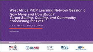 West Africa Regional PrEP Learning Network | Webinar #6