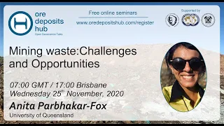 ODH066: Mining waste: Challenges and Opportunities – Anita Parbhakar-Fox