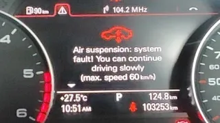 Audi A6 C7 "Air Suspension: System Fault!" message | C1046 00 |