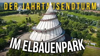 Der Jahrtausendturm im Elbauenpark