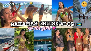 travel vlog: GIRLS CRUISE TRIP TO THE BAHAMAS! 🛳🫶🏽