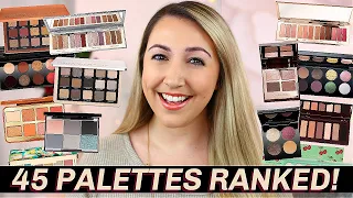 RANKING ALL MY EYESHADOW PALETTES FROM 2020! *45 Palettes Ranked!*