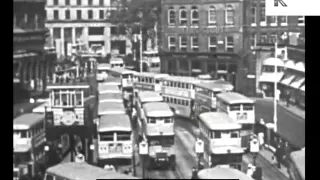 1930s London, Rush Hour Commuters, Traffic