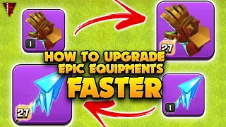 How To Upgrade EPIC Equipments Faster | Clash of clans | Immortal Madness
