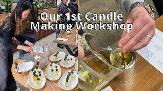 BTS SMALL BUSINESS OWNER || our first candle making workshop