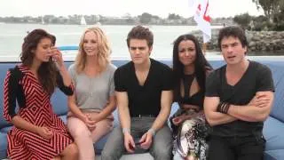 The Vampire Diaries Cast At TV Guides Yacht Party Comic Con 2013 Interview