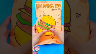Burger Blind Bag🍔🌷✨ #asmr #blindbag #papersquishy #craft #paperdiy #donutsquishy