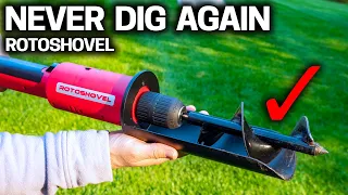 TESTING the CRAZIEST SHOVEL Ever Made - Rotoshovel