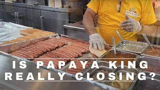 Papaya King NYC!  IS IT CLOSING??!?!  | NYC Hot Dog Stands