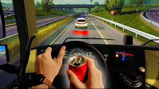 One Day in ETS2 Traffic 🚦 Real Hands & Steering Wheel