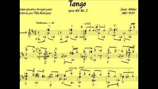 John Williams - Tango Opus 165, No. 2 Albéniz Music Score