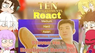 The Ten Commandments React Steven He - Emotional Damage! (@StevenHe) Gacha Club: Edition!