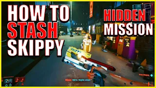 How to Stash Skippy Cyberpunk 2077-Hidden Mission-All Wall Stash Weapons