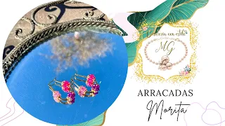 ARRACADAS MORITA | Aretes Tejidos con Cristales