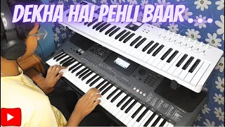 Dekha Hai Pehli Baar || Instrumental Keyboard Cover || S. P. Balasubrahmanyam || Alka Yagnik .