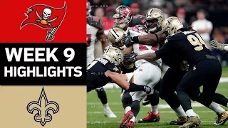 Buccaneers vs. Saints | NFL Week 9 Game Highlights