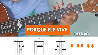 Esse Louvor é LINDO E FÁCIL DE TOCAR no violão com 3 ACORDES -  Prof. Fabio Henrique