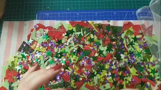 остатки ткани+ пицца=новогоднее изделие. Супер идея! #diy#patchwork#лоскутноешитье