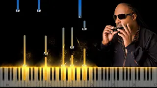 Stevie Wonder - Lately Piano Tutorial