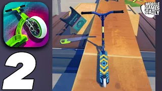 TOUCHGRIND SCOOTER Gameplay Walkthrough Part 2 - Hillside Challenges (iOS, Android)