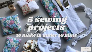 5 Sewing Project Ideas to Make in Under 10 Minutes