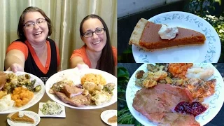 US Thanksgiving | Gay Family Mukbang (먹방) - Eating Show