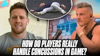 JJ Watt Talks How NFL Players REALLY Handle Concussions In Games | Pat McAfee Show