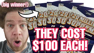 BIGGGGG WIN on a $100 scratch off lottery ticket!