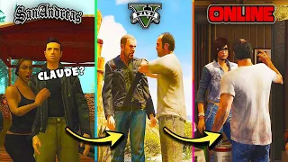 Main Character Crossover in GTA Games (Evolution)