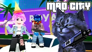 НОВАЯ БАНДА КОТОВ! / МЭД СИТИ в РОБЛОКС / MAD CITY Roblox