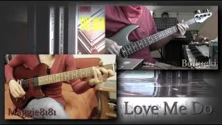 "Love Me Do"  (The Beatles) bass & guitar  by BoLucki & Maggie8181