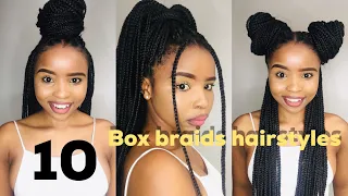 10 ways on how to style your Braids|South African YouTuber