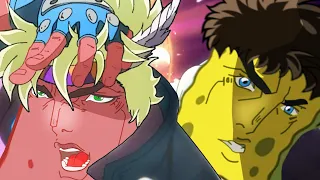 JoJo Sponge Joestar & Patrick Zeppeli vs Kars Cheeks | JJBA Parody