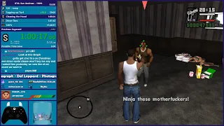 GTA San Andreas 100% Los Santos Speedrun - Hugo_One Twitch Stream - 12/16/2019