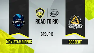 CS:GO - GODSENT vs. Movistar Riders [Vertigo] Map 2 - ESL One: Road to Rio - Group B - CIS