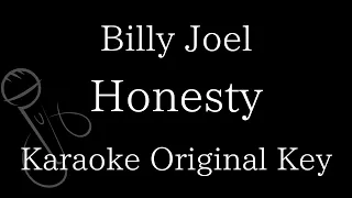 【Karaoke Instrumental】Honesty / Billy Joel【Original Key】