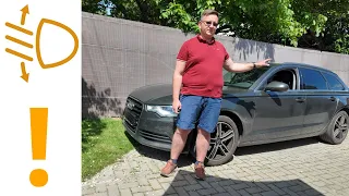 Audi A6 C7 problém regulácie sklonu svetlometov