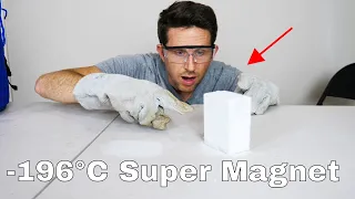 Giant Monster Neodymium Magnet VS Liquid Nitrogen = Super Magnet!