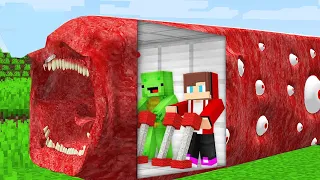 How Mikey & JJ Control Train Eater ! Mikey SAVE JJ in Minecraft - Maizen