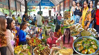 Cambodian Countryside Street Food at Oudong Vs Kien Svay Resort