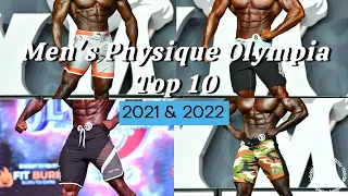 Comparing The Top 10 from 2021 and 2022 Men's Physique Olympia