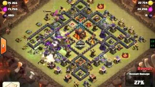 Gowiwi attack TH10 max defenses ,2star