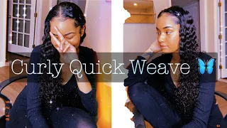 how to: CURLY QUICK WEAVE