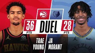 Trae Young (36 PTS & 9 AST) & Ja Morant (28 PTS & 7 AST) DUEL In Memphis 🔥