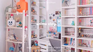 anime vlog | organizing my anime room, amiami haul, anime figures, & more