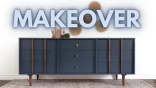 Mid-Century Modern Dresser Makeover | Furniture Refinishing