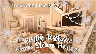 No Advanced Placing Winter Aesthetic Two Story House I Speedbuild and Tour - iTapixca Builds