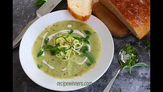 Zucchini and Pesto Soup