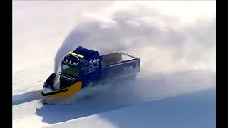 PLOW TRUCK DRIVING FURTHEST NORTH IN THE WORLD. PART 2. AT THE NORTH CAPE NORWAY. NRK "BRØYT I VEI"